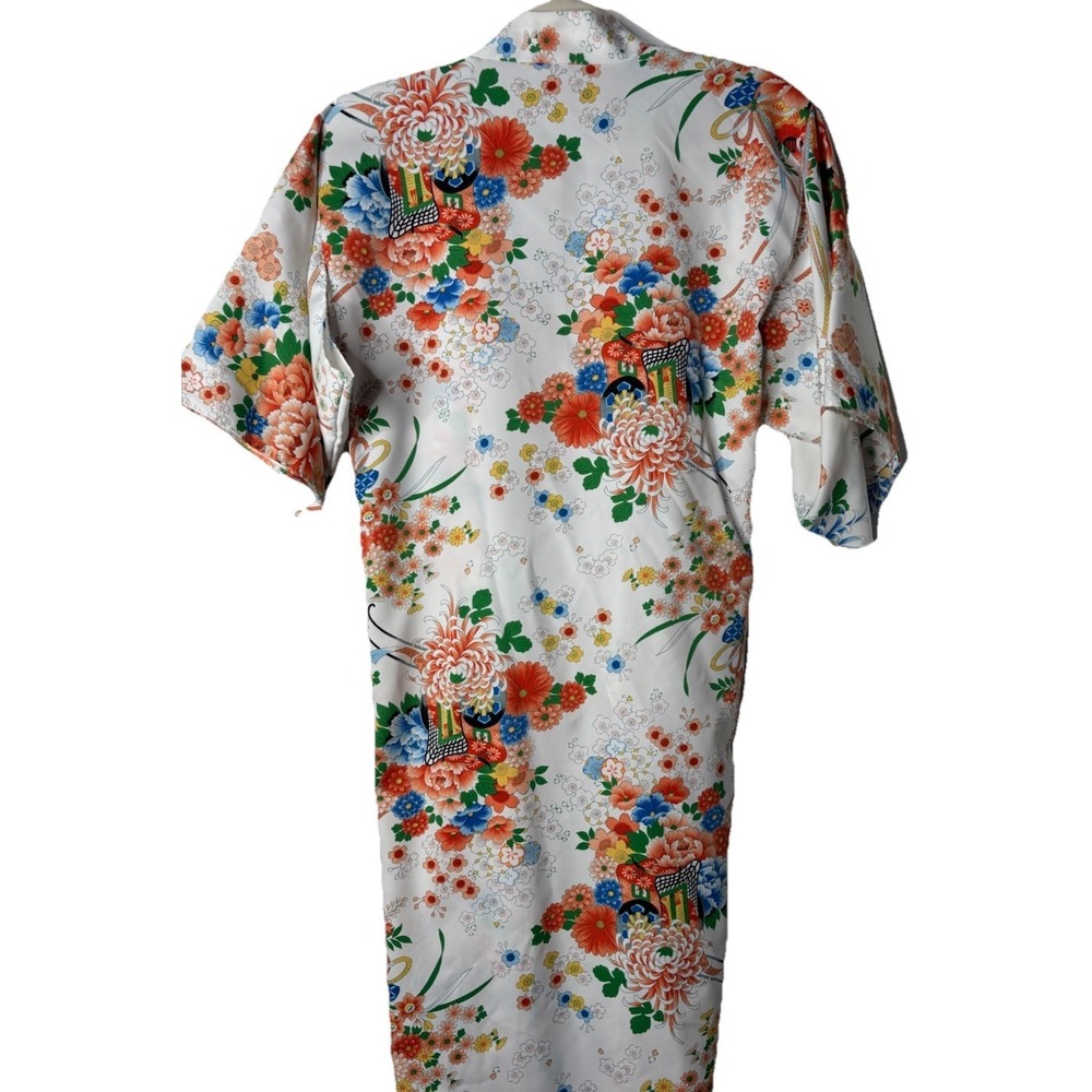 Vintage Kimono Floral Robe Japan Size 40 Mint Condition - Picture 10 of 12